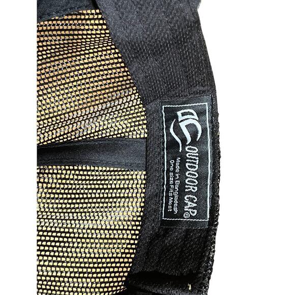 Men's Outdoor Cap Golf Club Patch Grey/Black Snapback mesh hat. Golf. Clubs - Picture 8 of 9